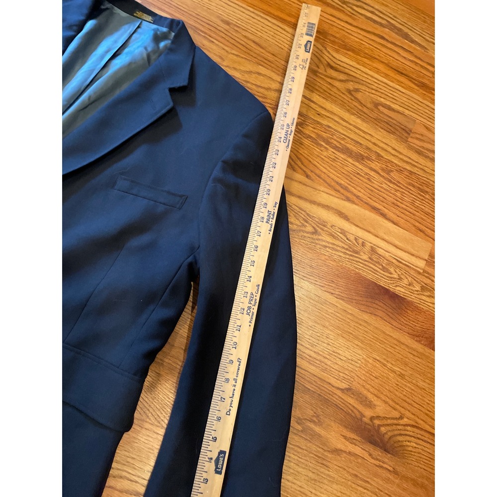 Stafford Mens Blazer 56R Navy Blue Worsted Wool Gold Button Sport Coat Jacket - Picture 9 of 9